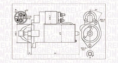 Magneti Marelli Starter [Hersteller-Nr. 063720624010] für Audi, Ferrari, Seat, Skoda von MAGNETI MARELLI