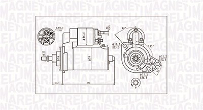 Magneti Marelli Starter [Hersteller-Nr. 063720713010] für Mercedes-Benz, Seat, Ford, Skoda, Audi von MAGNETI MARELLI