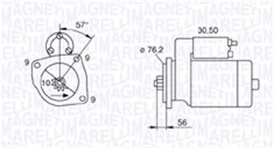 Magneti Marelli Starter [Hersteller-Nr. 063720801010] für Seat, VW von MAGNETI MARELLI