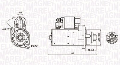 Magneti Marelli Starter [Hersteller-Nr. 063720974010] für Audi, Ford, Seat, Skoda von MAGNETI MARELLI