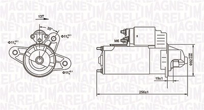 Magneti Marelli Starter [Hersteller-Nr. 063720977010] für Ldv, Ford von MAGNETI MARELLI