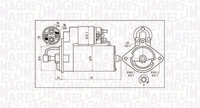 Magneti Marelli Starter [Hersteller-Nr. 063720984010] für BMW, Opel von MAGNETI MARELLI