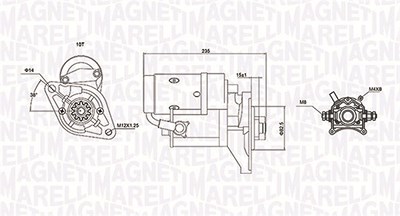 Magneti Marelli Starter [Hersteller-Nr. 063721089010] für Toyota von MAGNETI MARELLI