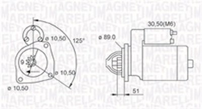 Magneti Marelli Starter [Hersteller-Nr. 063721112010] für Mercedes-Benz von MAGNETI MARELLI