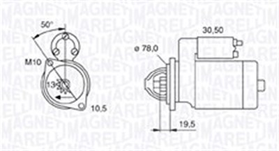 Magneti Marelli Starter [Hersteller-Nr. 063721158010] für Opel von MAGNETI MARELLI