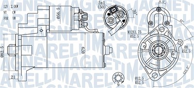 Magneti Marelli Starter [Hersteller-Nr. 063721187010] für VW von MAGNETI MARELLI