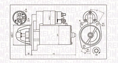 Magneti Marelli Starter [Hersteller-Nr. 063721202010] für Mercedes-Benz, Ssangyong von MAGNETI MARELLI