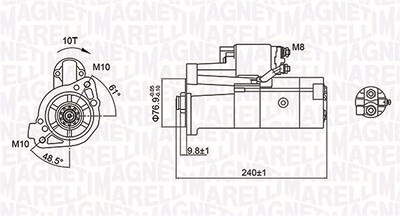 Magneti Marelli Starter [Hersteller-Nr. 063721221010] für Mitsubishi von MAGNETI MARELLI