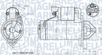 Magneti Marelli Starter [Hersteller-Nr. 063721365010] für Nissan, Kia, Hyundai von MAGNETI MARELLI