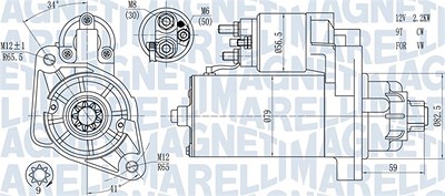 Magneti Marelli Starter [Hersteller-Nr. 063721378010] für VW von MAGNETI MARELLI