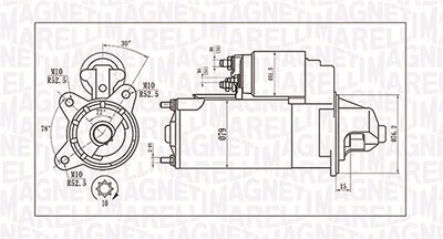 Magneti Marelli Starter [Hersteller-Nr. 063721396010] für Ford von MAGNETI MARELLI