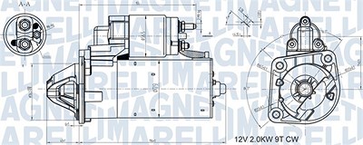 Magneti Marelli Starter [Hersteller-Nr. 063721408010] für Ford von MAGNETI MARELLI