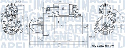 Magneti Marelli Starter [Hersteller-Nr. 063721411010] für Audi, VW von MAGNETI MARELLI