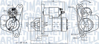 Magneti Marelli Starter [Hersteller-Nr. 063721418010] für Nissan, Renault von MAGNETI MARELLI