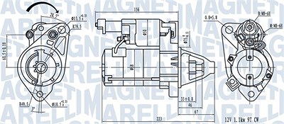 Magneti Marelli Starter [Hersteller-Nr. 063721458010] für Honda von MAGNETI MARELLI