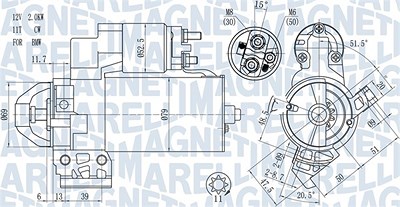 Magneti Marelli Starter [Hersteller-Nr. 063721466010] für BMW von MAGNETI MARELLI