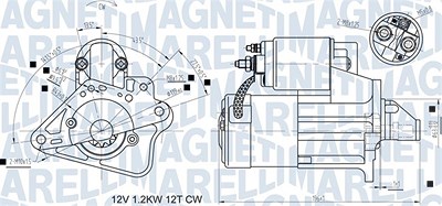 Magneti Marelli Starter [Hersteller-Nr. 063721524010] für Renault von MAGNETI MARELLI