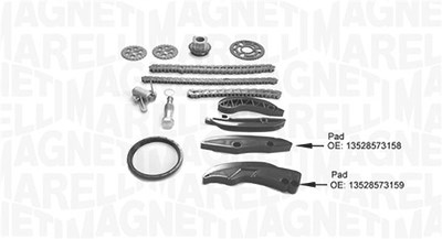 Magneti Marelli Steuerkettensatz [Hersteller-Nr. 341500001430] für BMW, Mini, Toyota von MAGNETI MARELLI