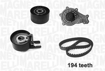 Magneti Marelli Wasserpumpe + Zahnriemensatz [Hersteller-Nr. 341404030001] für Citroën, Fiat, Ford, Mazda, Mini, Peugeot, Suzuki, Volvo von MAGNETI MARELLI