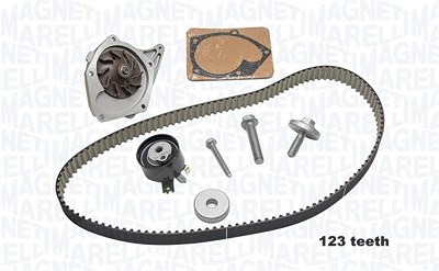 Magneti Marelli Wasserpumpe + Zahnriemensatz [Hersteller-Nr. 341404170002] für Dacia, Nissan, Renault von MAGNETI MARELLI