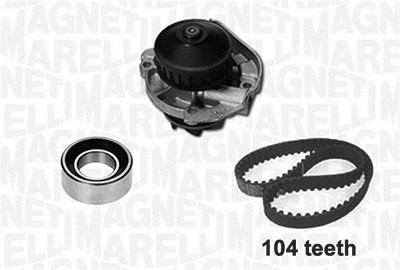 Magneti Marelli Wasserpumpe + Zahnriemensatz [Hersteller-Nr. 341405660001] für Fiat von MAGNETI MARELLI