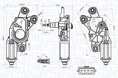 Magneti Marelli Wischermotor [Hersteller-Nr. 064070000010] für VW von MAGNETI MARELLI