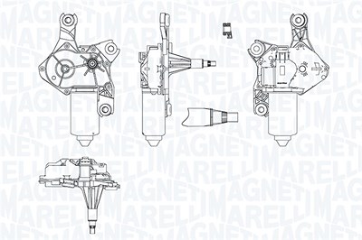 Magneti Marelli Wischermotor [Hersteller-Nr. 064070300010] für Opel von MAGNETI MARELLI