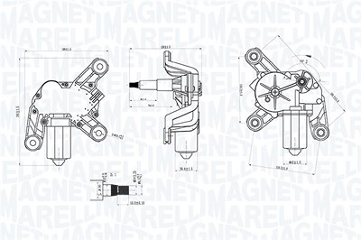 Magneti Marelli Wischermotor [Hersteller-Nr. 064070700010] für Opel von MAGNETI MARELLI