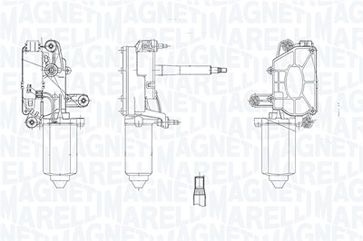 Magneti Marelli Wischermotor [Hersteller-Nr. 064071000010] für Fiat von MAGNETI MARELLI