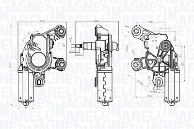 Magneti Marelli Wischermotor [Hersteller-Nr. 064072500010] für Skoda von MAGNETI MARELLI