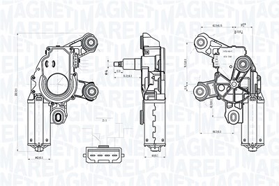 Magneti Marelli Wischermotor [Hersteller-Nr. 064072600010] für Skoda von MAGNETI MARELLI