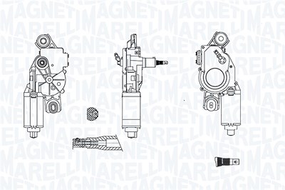 Magneti Marelli Wischermotor [Hersteller-Nr. 064072900010] für VW von MAGNETI MARELLI