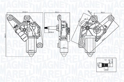 Magneti Marelli Wischermotor [Hersteller-Nr. 064075600010] für Mercedes-Benz von MAGNETI MARELLI