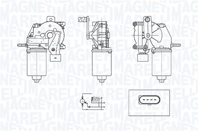 Magneti Marelli Wischermotor [Hersteller-Nr. 064372400010] für Ford von MAGNETI MARELLI