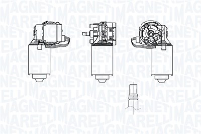 Magneti Marelli Wischermotor [Hersteller-Nr. 064373600010] für Fiat, Lancia von MAGNETI MARELLI