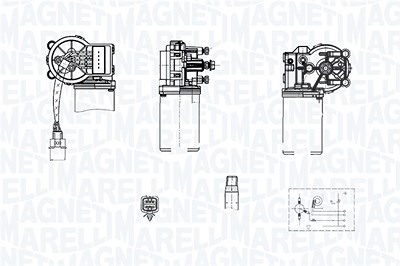 Magneti Marelli Wischermotor [Hersteller-Nr. 064374700010] für Hyundai von MAGNETI MARELLI