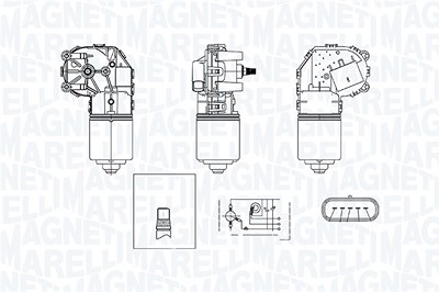 Magneti Marelli Wischermotor [Hersteller-Nr. 064375600010] für Ford von MAGNETI MARELLI