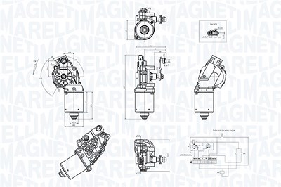 Magneti Marelli Wischermotor [Hersteller-Nr. 064375700010] für Opel von MAGNETI MARELLI