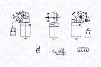 Magneti Marelli Wischermotor [Hersteller-Nr. 064375900010] für Citroën von MAGNETI MARELLI