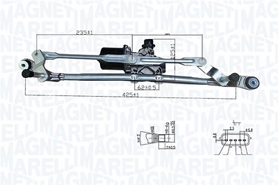 Magneti Marelli Wischermotor [Hersteller-Nr. 064376100010] für Renault von MAGNETI MARELLI