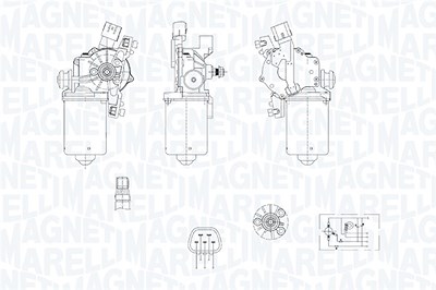 Magneti Marelli Wischermotor [Hersteller-Nr. 064378800010] für Toyota von MAGNETI MARELLI