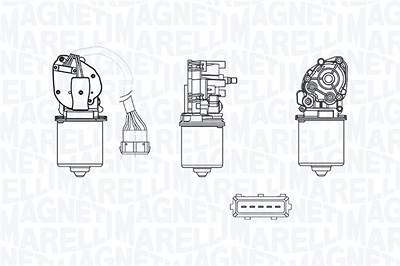 Magneti Marelli Wischermotor [Hersteller-Nr. 064379500010] für Peugeot von MAGNETI MARELLI