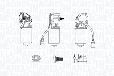 Magneti Marelli Wischermotor [Hersteller-Nr. 064379600010] für Renault von MAGNETI MARELLI