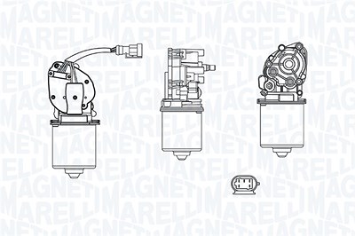 Magneti Marelli Wischermotor [Hersteller-Nr. 064379700010] für Renault von MAGNETI MARELLI