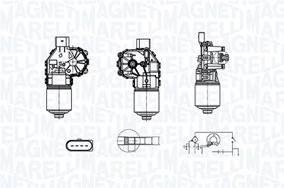 Magneti Marelli Wischermotor [Hersteller-Nr. 064380000010] für VW von MAGNETI MARELLI