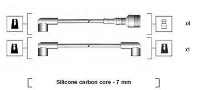 Magneti Marelli Zündleitungssatz [Hersteller-Nr. 941044060500] für Alfa Romeo, Nissan von MAGNETI MARELLI