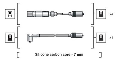 Magneti Marelli Zündleitungssatz [Hersteller-Nr. 941318111270] für Audi, VW von MAGNETI MARELLI