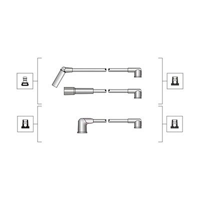 Magneti Marelli Zündleitungssatz [Hersteller-Nr. 941319170001] für Gm Korea von MAGNETI MARELLI