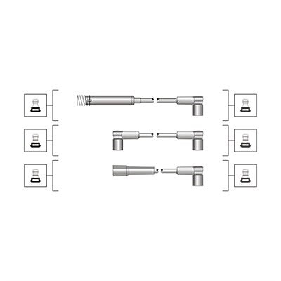 Magneti Marelli Zündleitungssatz [Hersteller-Nr. 941319170013] für Opel von MAGNETI MARELLI