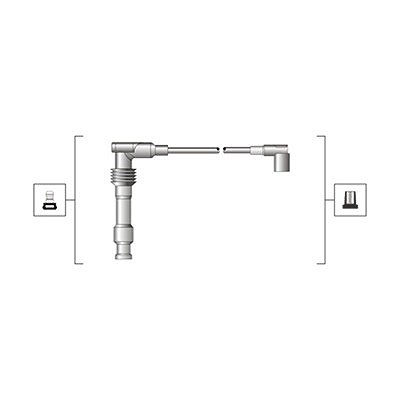 Magneti Marelli Zündleitungssatz [Hersteller-Nr. 941319170015] für Opel von MAGNETI MARELLI